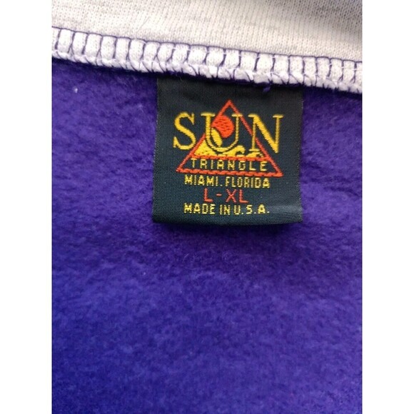 Vintage Bahamas Jacket Women's Size XL Purple Gray Striped Long Sleeve 90s - Picture 4 of 7